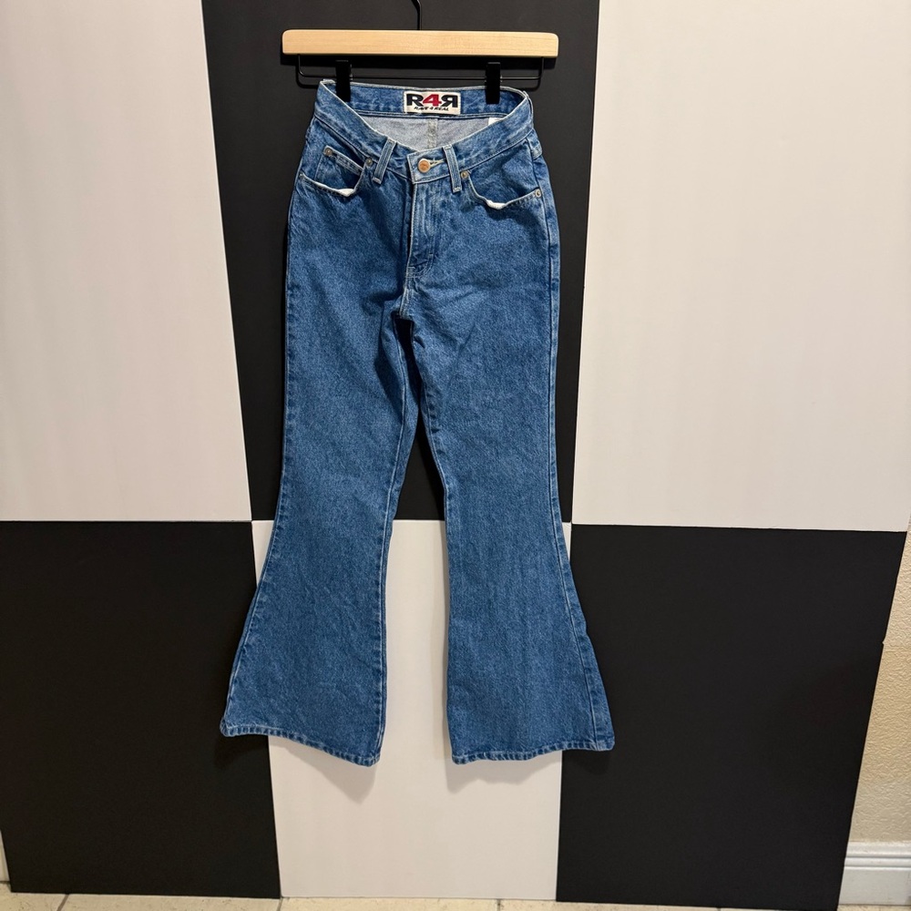 R4R Vintage Junior Blue Flare Jeans Size 1‎